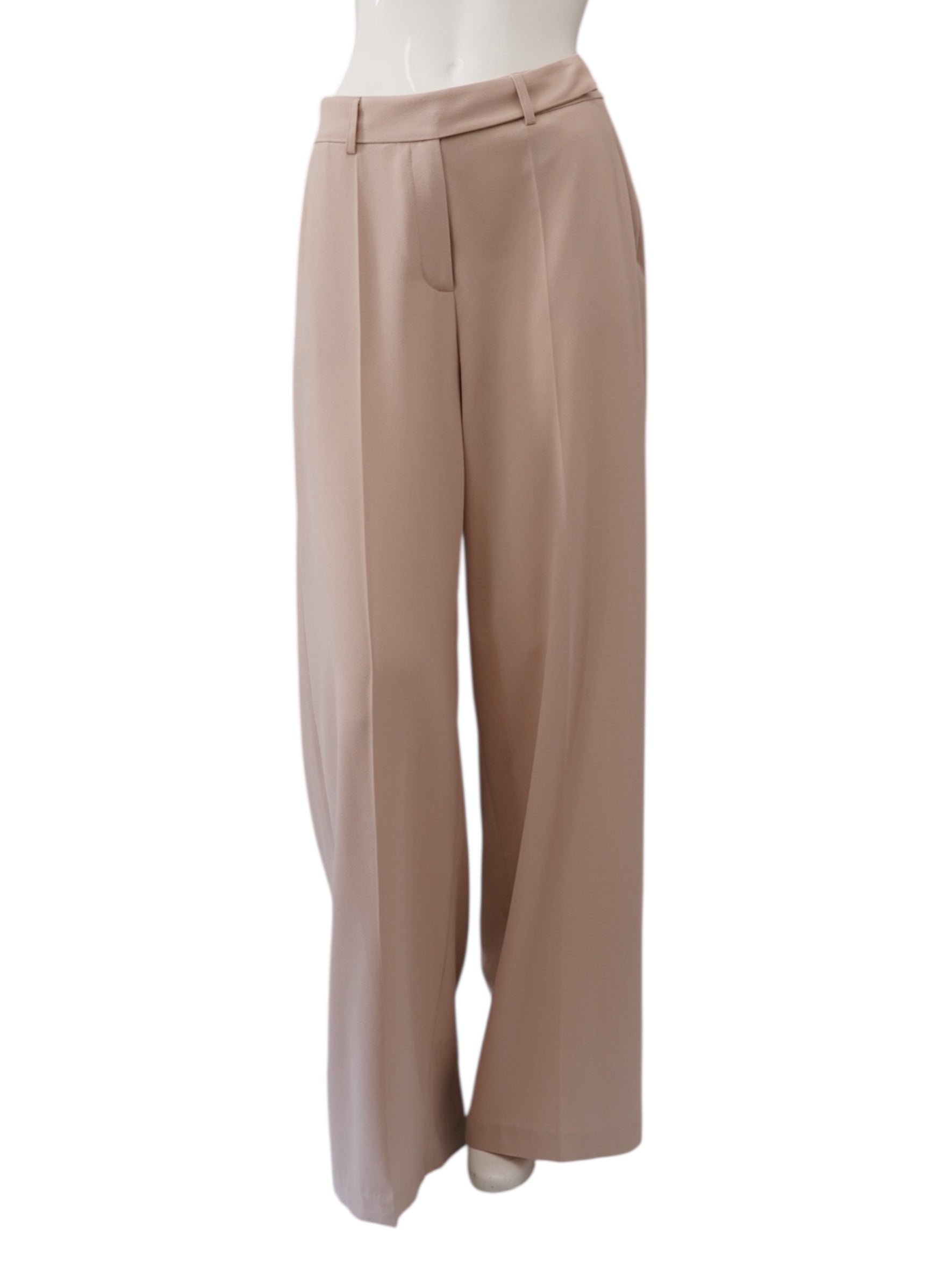 Sandfarbene, weite Hose